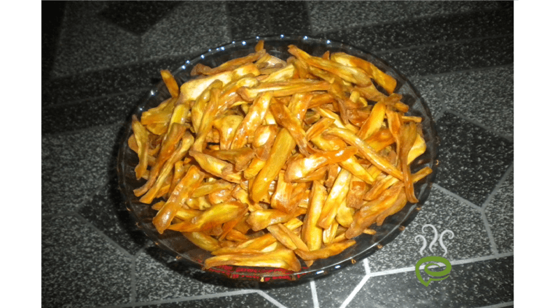 Chakka Varuthath (Jack-fruit Green,  Chips)