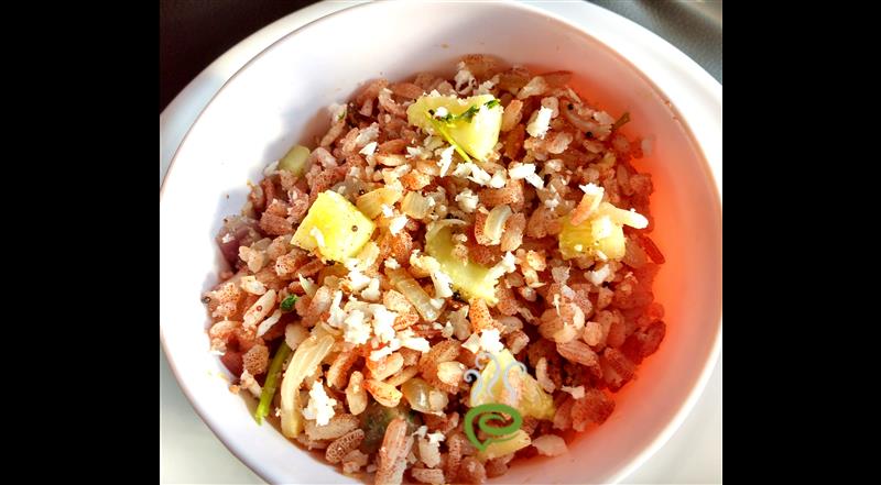 Cucumber Red Rice Poha