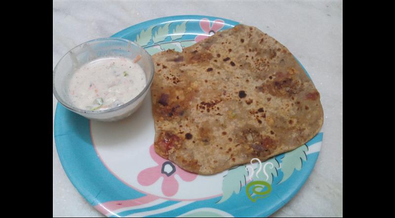 Mushroom Paneer Paratha