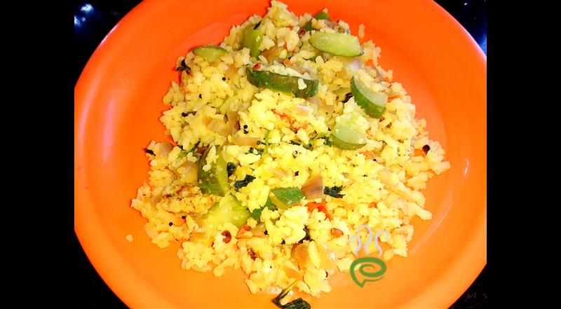 Cucumber Masala Poha