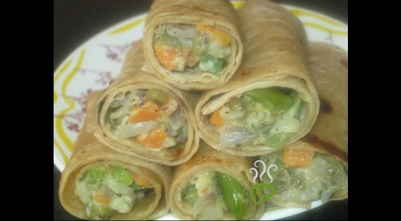 Vegetables Cheesy Wrap