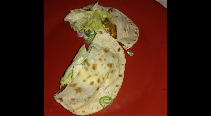 Falafel With Pita Bread In Tahini Sauce Hummus