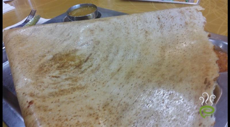Paper Dosa With Rice And Urad Dal