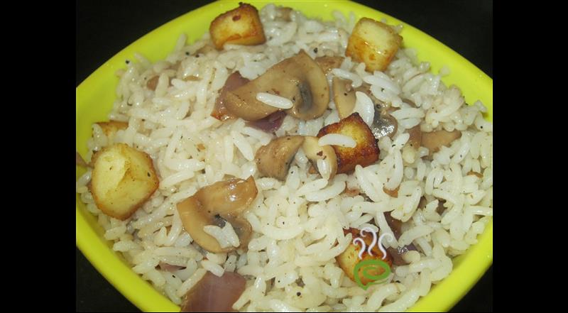 Paneer Mushroom Rice