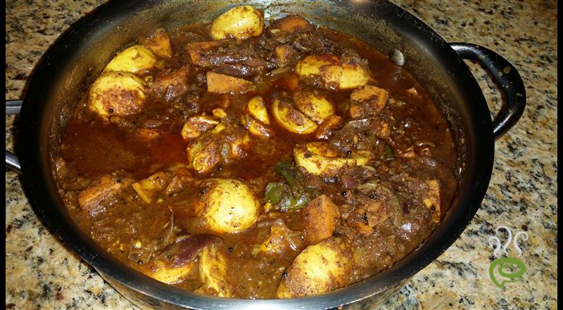 Sweet Potato Egg Masala Curry