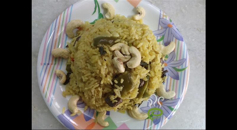 Mushroom Capsicum Briyani