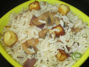 Paneer Mushroom Rice – pachakam.com