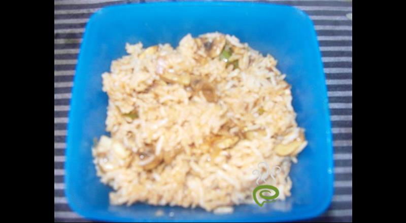 Quick Restaurent Style Mushroom Fried Rice