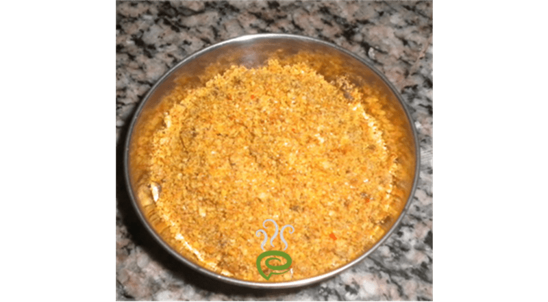 Unakka Chemmeen (dried Prawns) Chutney Powder