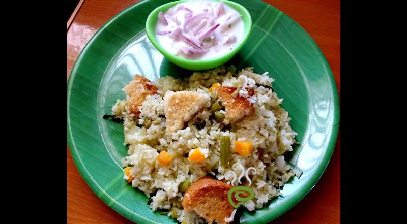 Mughalai Veg Fried Bread Biriyani