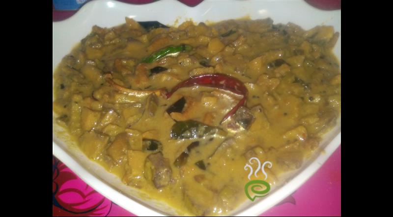 Unnakka Chemmeen Kaya Curry | Dry Prawns with Raw Banana