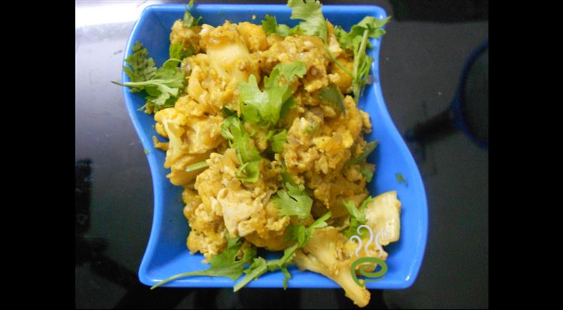 Cauliflower Egg Masala