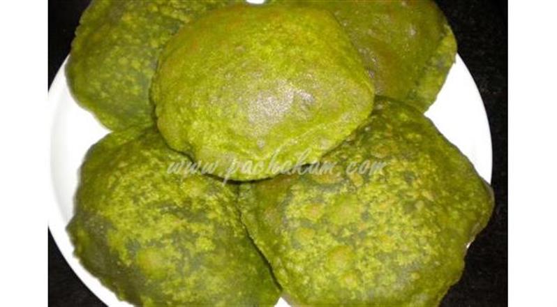 Palak (Spinach) & Wheat Flour Poori