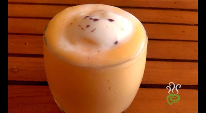 Papaya Milkshake-With Vanilla Ice Cream