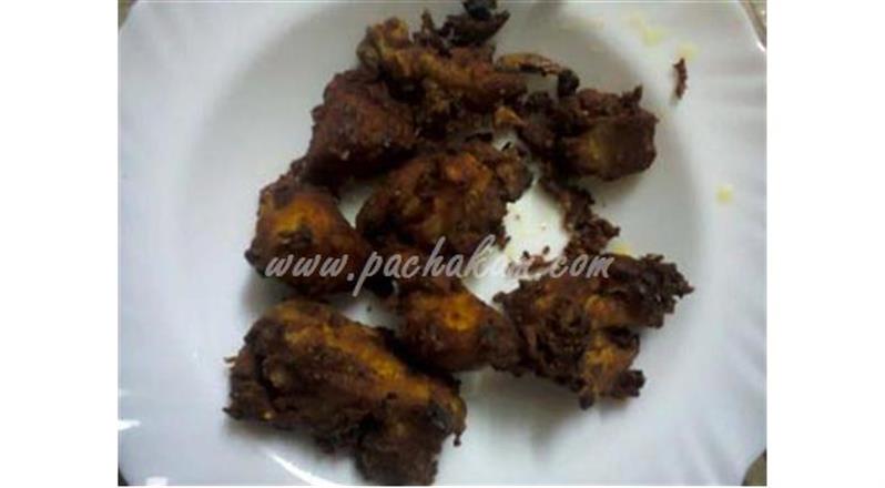 Pepper-chicken Fry (Step By Step Photos)
