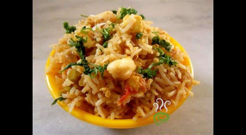 Raw Mango Paneer Pulao