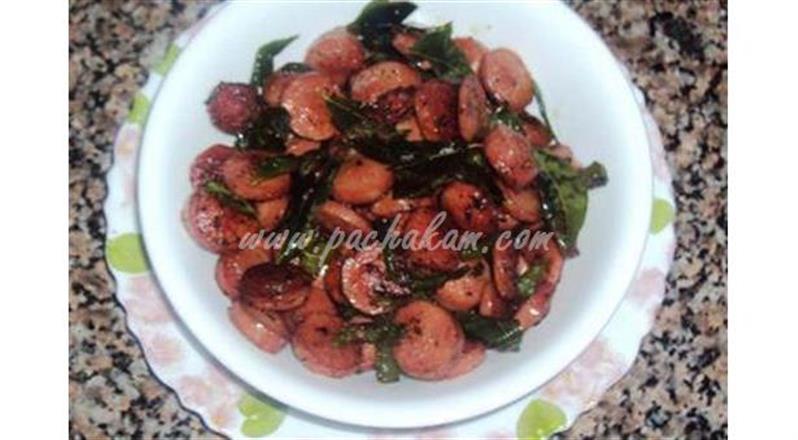 Sausage Chilly Pepper Fry