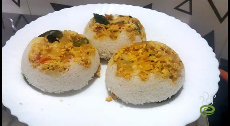 Scrambled Egg Puttu-Egg Bhurji Puttu