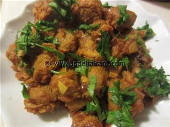 Soya Chunks Masala (Vegetarian Meat)