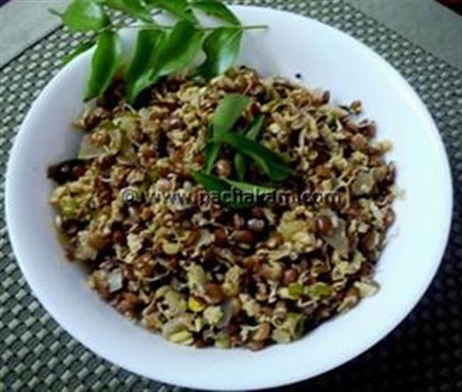 Sprouted Horsegram(Muthira) Thoran