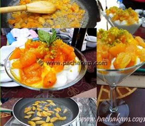 Stewed Apricots With Shrikhand