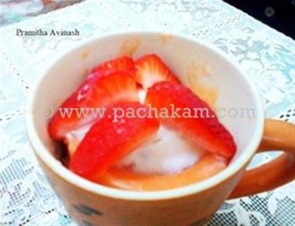 Strawberry Yogurt Mug Cake