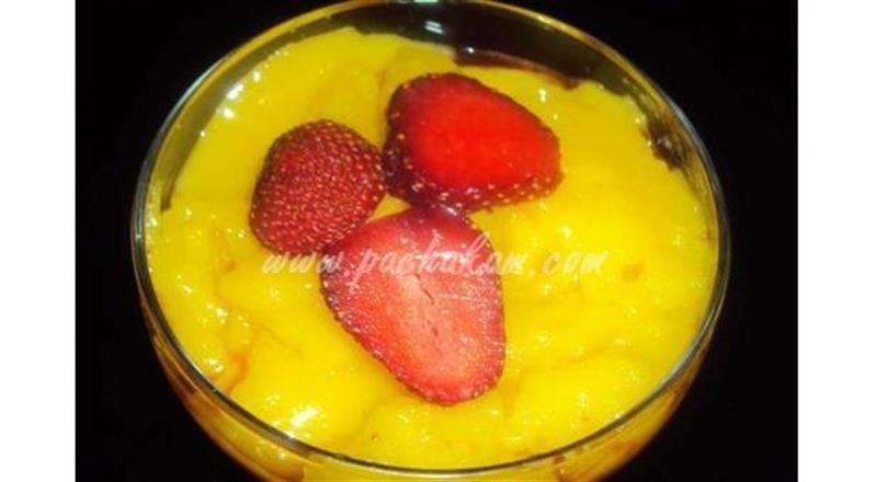 Strawberry In Custard