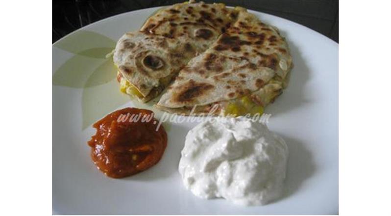Sweet Corn & Cheese Quesadillas (step By Step Phot
