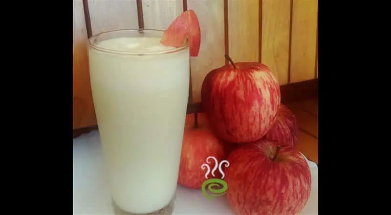 Vanilla Ice Cream Apple Milk Shake