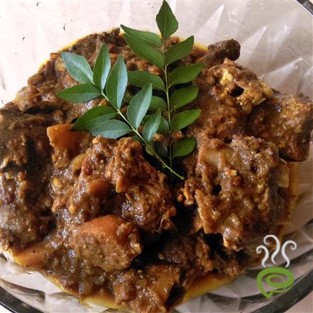 Village Style Mutton Curry-Naadan Aattirachi Curry