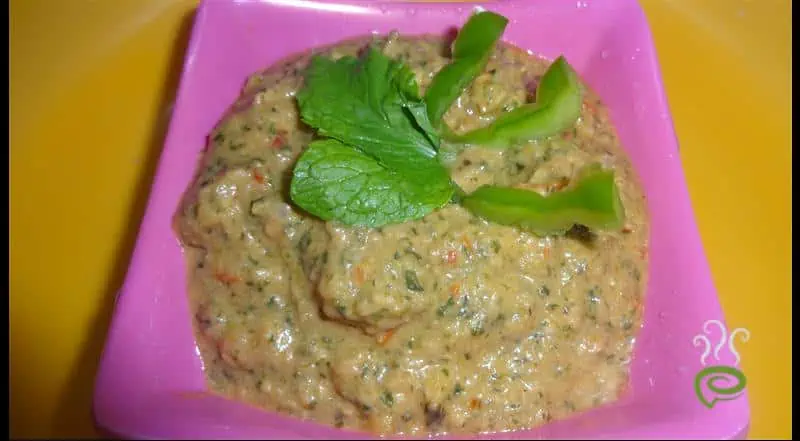 Capsicum Mint Chutney