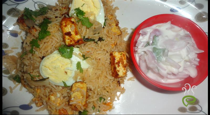 Egg Paneer Biriyani