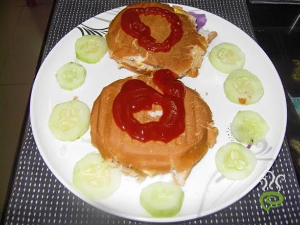 Paneer Masala Stuffed Burger