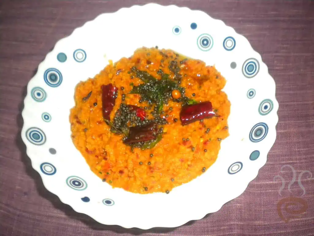 Thakkali Ulli Chammanthi | Red Chilli Red Chutney