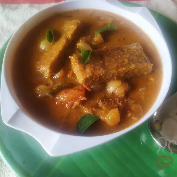 Saiva Meen Kuzhambu | Vegetarian Fish Curry