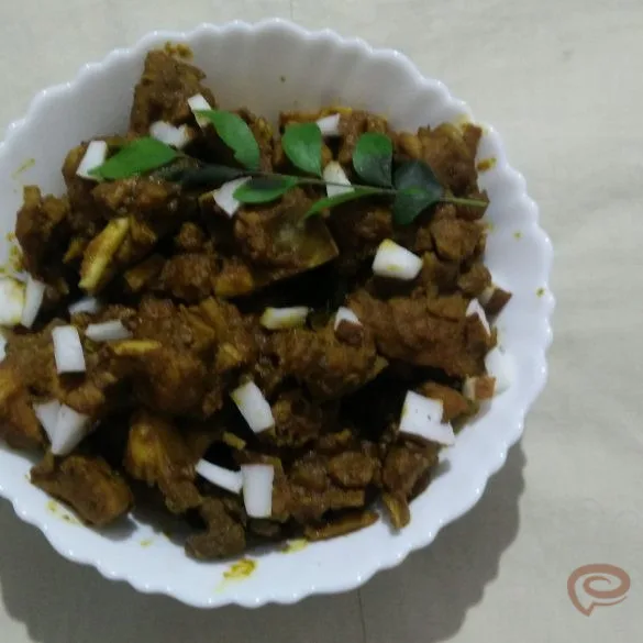 Kerala Chicken Roast with coconut slices | Kerala Kozhi Roast