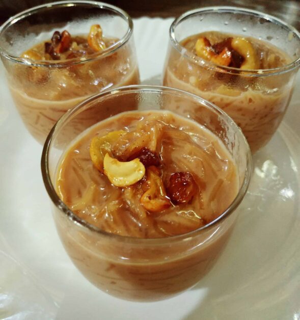 Caramel Semiya Payasam Caramel Vermicelli Kheer Recipe