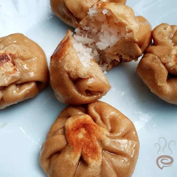 Sweet Coconut Momos | Steamed and Fried Momos