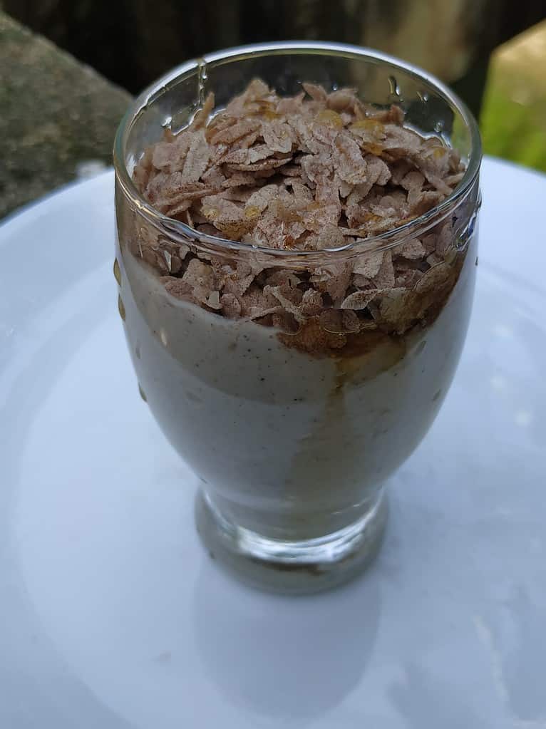 Nutty And Crunchy Coconut Milk Smoothie