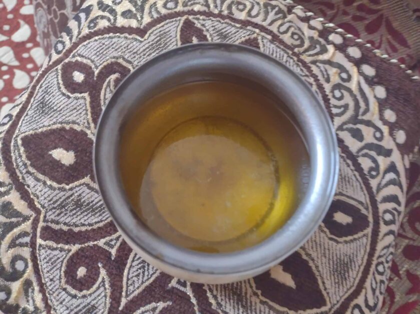 Home Made Ghee From Cream