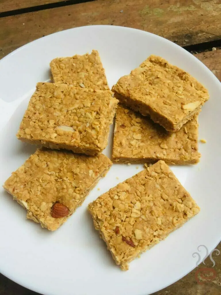 Oats Peanut Butter Bar | Healthy Peanut Butter Bars