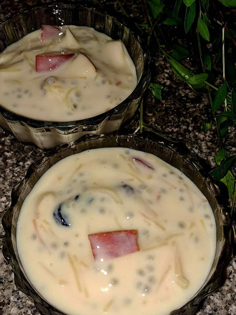 Vermicelli Custard Falooda | Semiya Custard