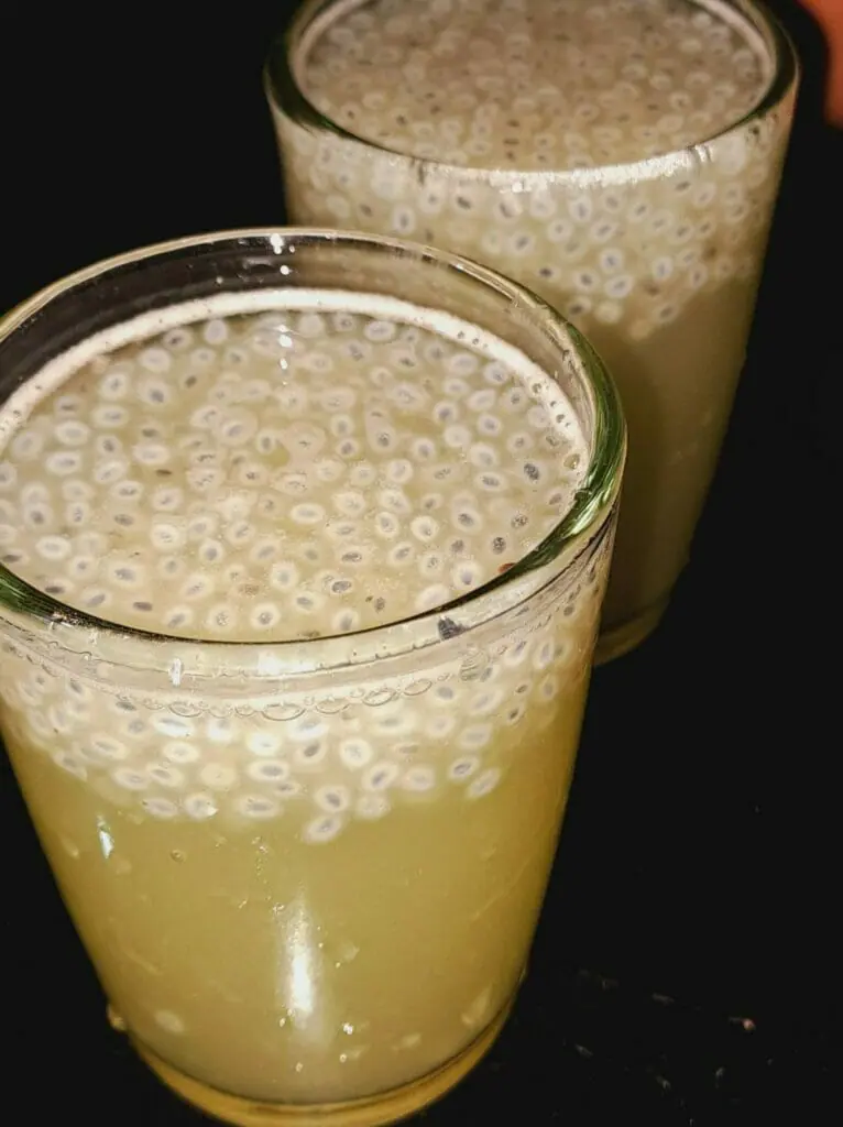 Green Apple Chia Drink | Ifthar Refreshing Drink