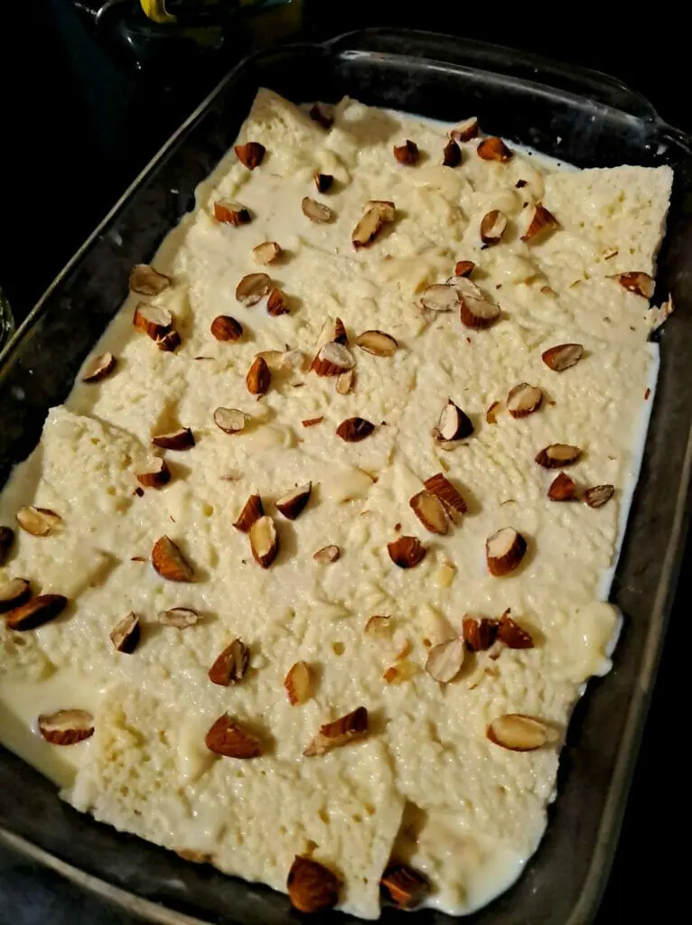 No Bake Bread Pudding