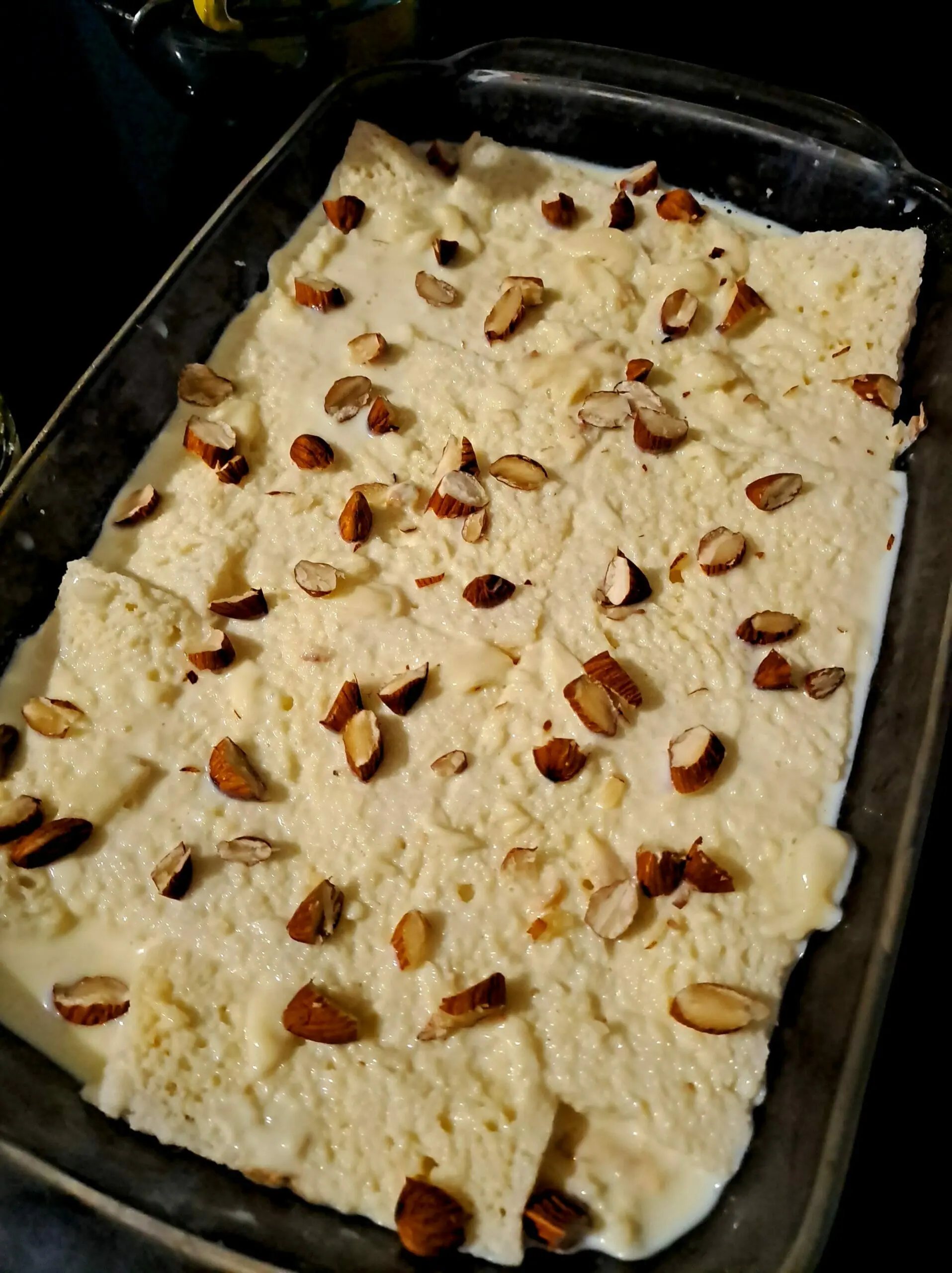 No Bake Bread Pudding