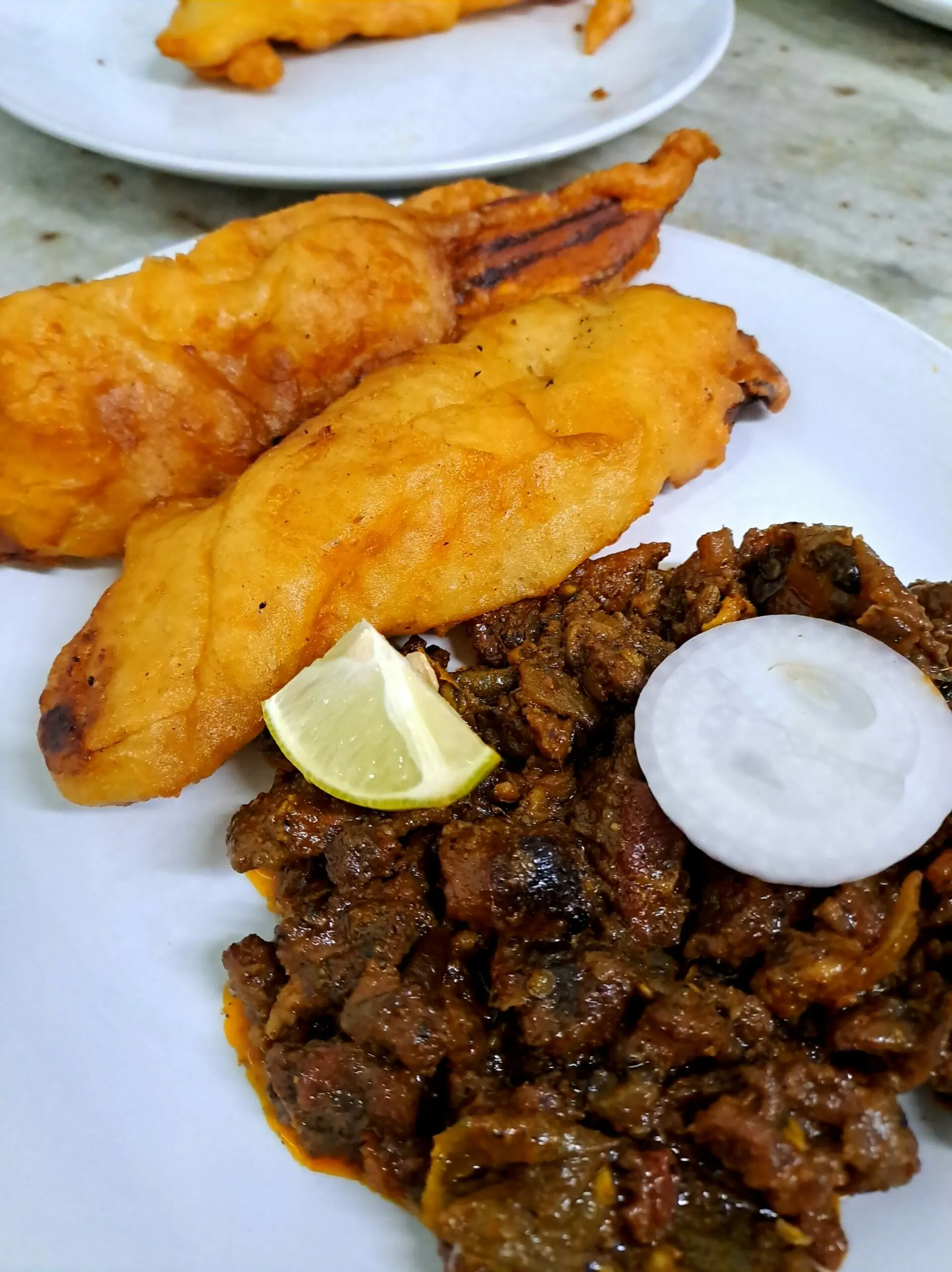 Pazham Pori And Beef Roast