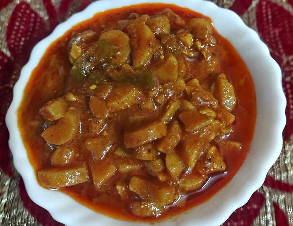 Koorka Achar | Chinese Potato Pickle