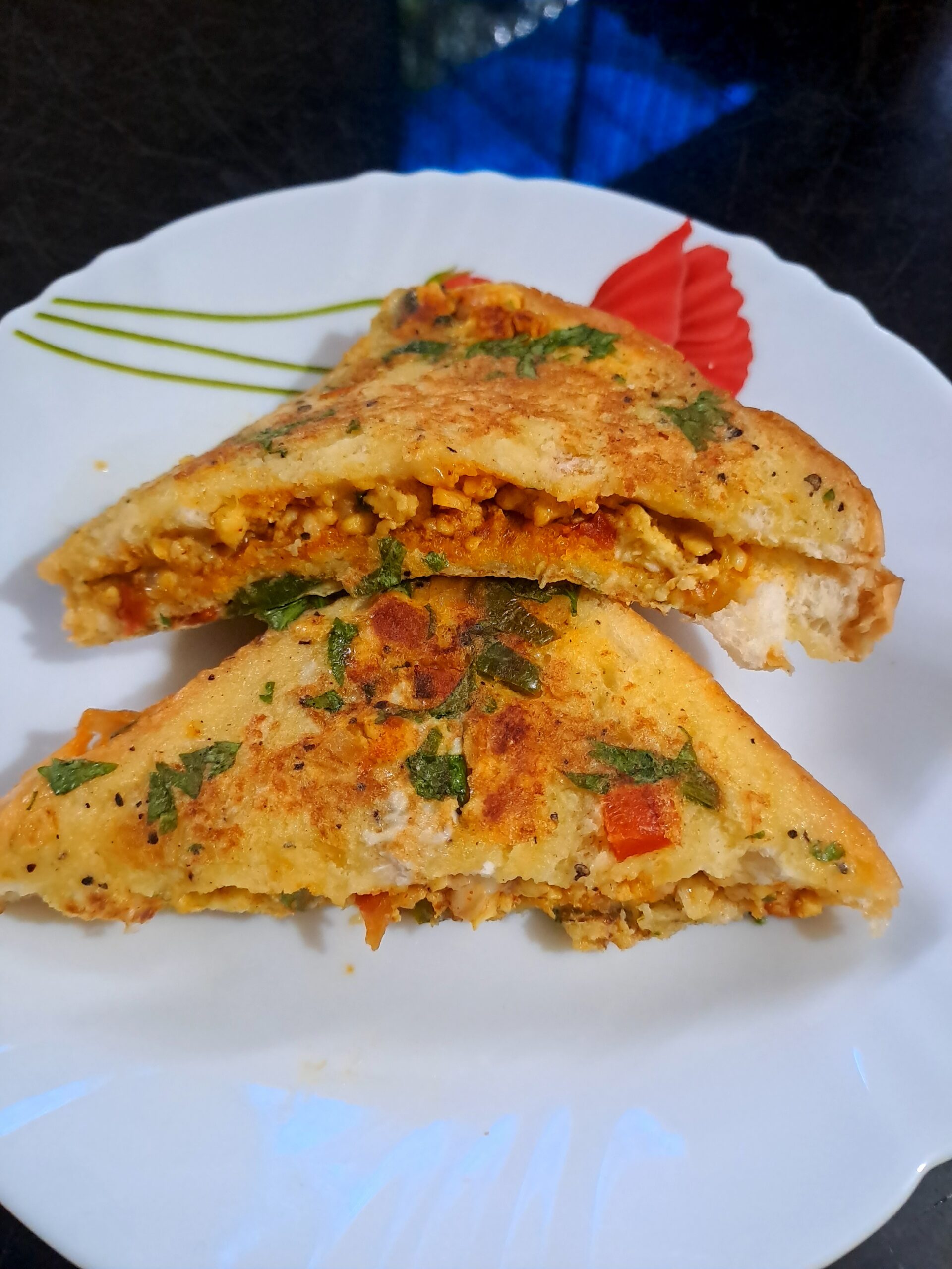 Egg Paneer Cheese Sandwich